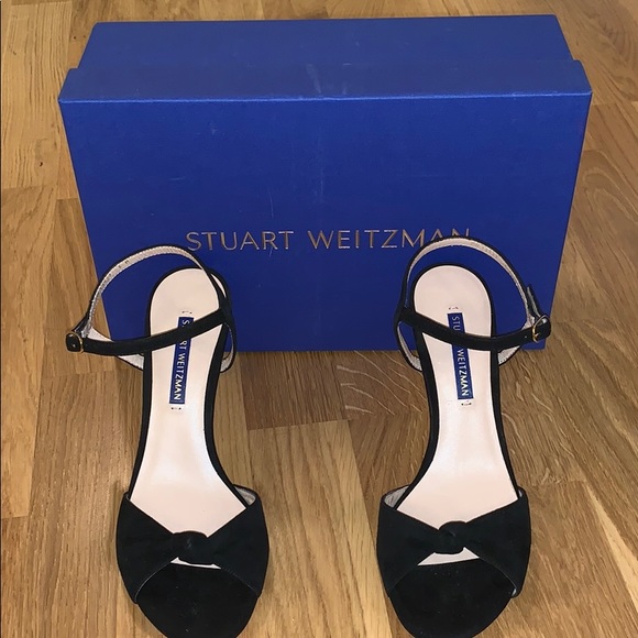 NWT🌸 Stuart Weitzman Gloria Knotted Suede Sandals - Picture 2 of 8